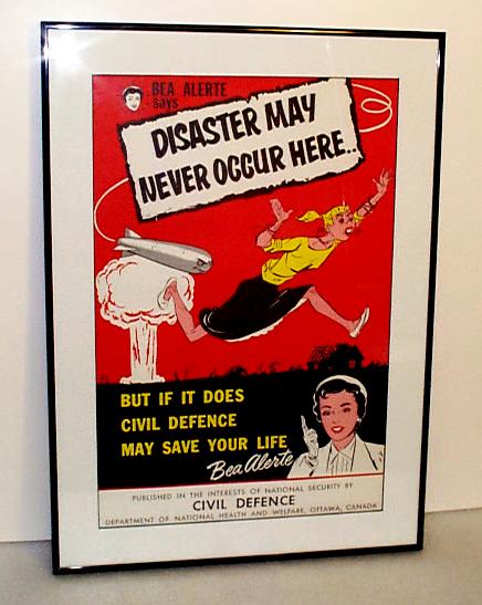 Canadian Civil Defence Posters from 1950's
