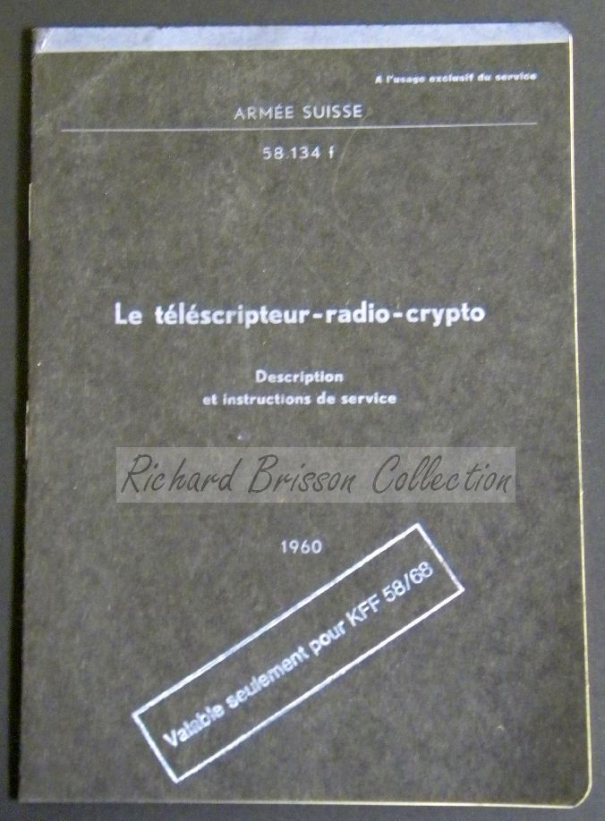 Swiss KFF-58/68 Telecipher Machine