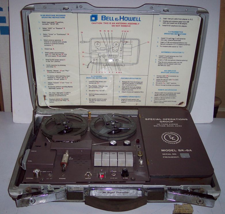 KEL / Bell & Howell SK-8A Audio Surveillance Briefcase