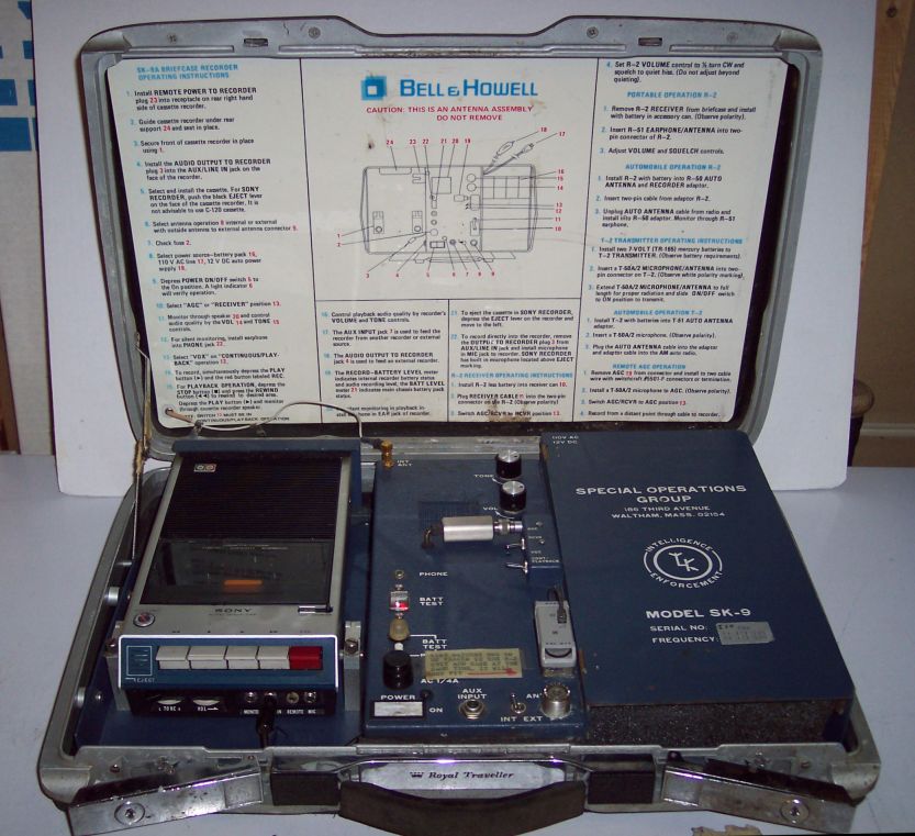 KEL / Bell & Howell SK-9A Audio Surveillance Briefcase