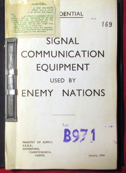 Signal Communication Equipment Used by Enemy Nations (1944)